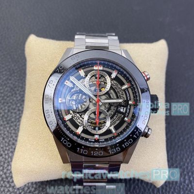 Swiss Replica Tag Heuer Carrera Calibre Heuer 01 Watch Chronograph Watch Stainless Steel